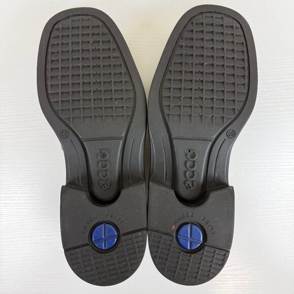 EUC ECCO City Black Leather Oxford Dress Shoes - Picture 10 of 12